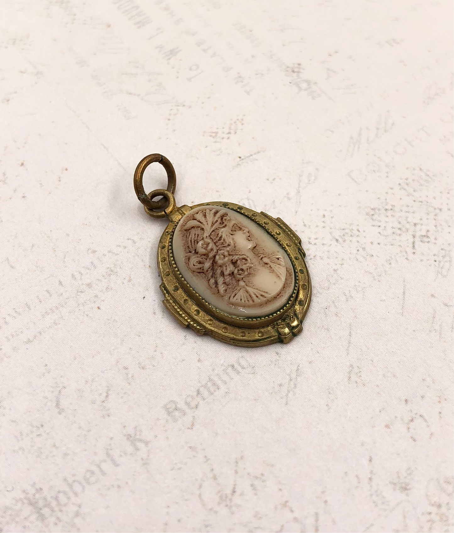 Vintage Cameo Kolye Ucu Charm