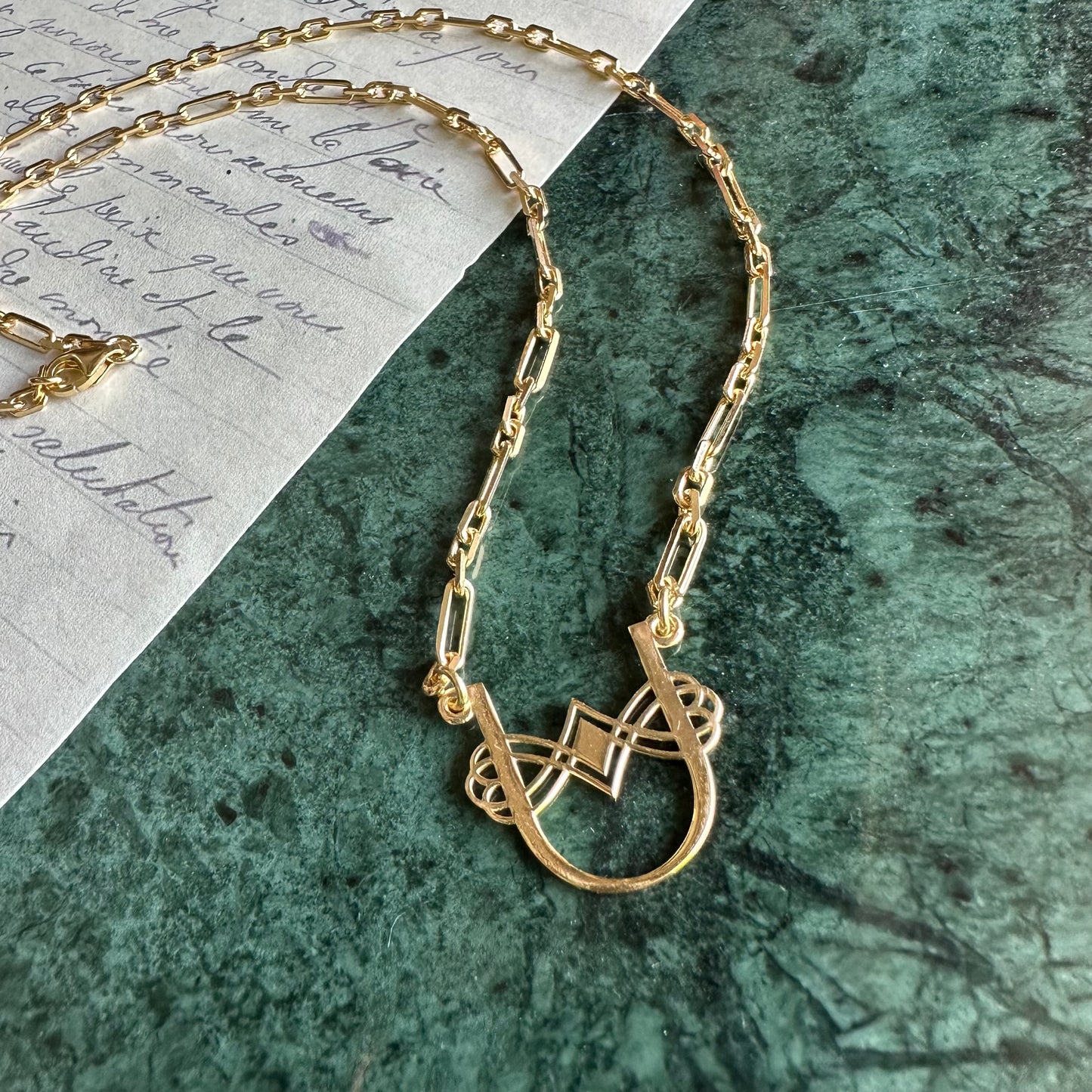 Uniqera Monogram Charm Collector Kolye (925 Ayar Gümüş)